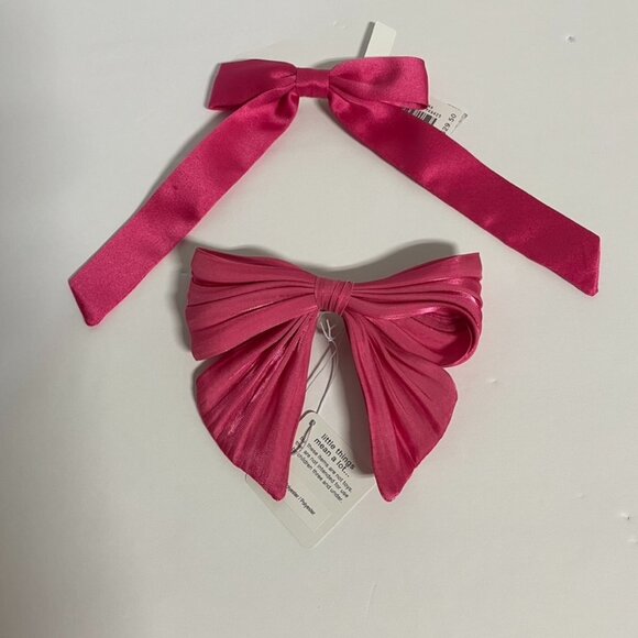 J. Crew Factory Accessories - J. Crew Set of TWO Hair Bow Barrette Accessories OS NWT